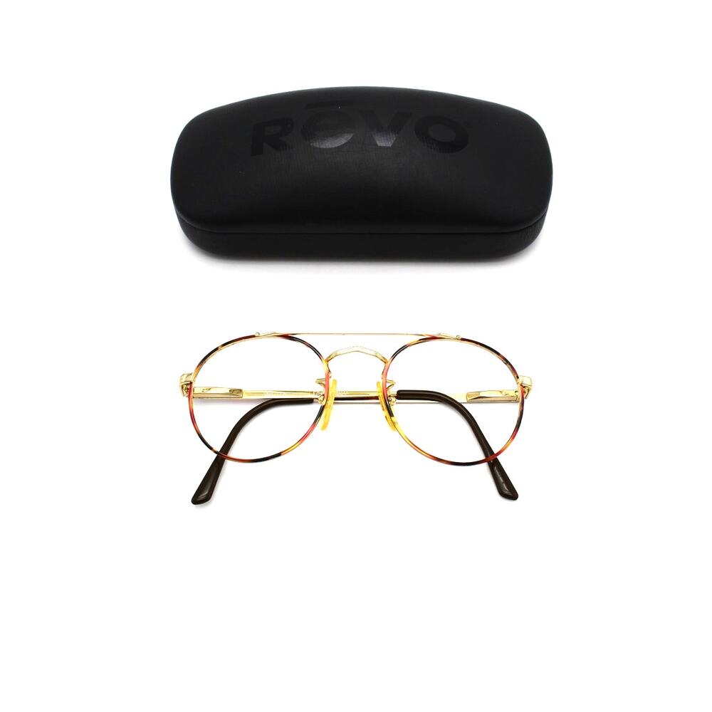 Revo 968/005 Tortoise Red/Black/Gold Sunglasses FRAMES ONLY with Case - GOOD
